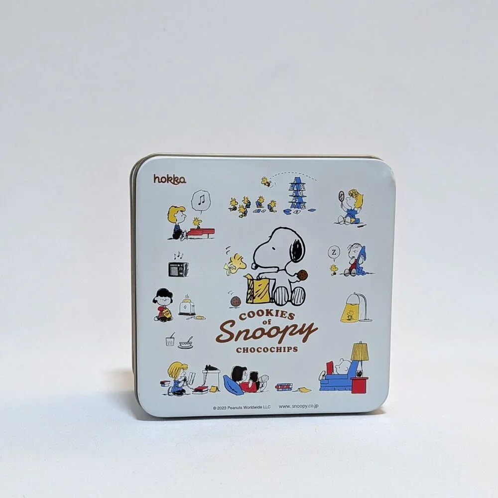 Hokka Snoopy Woodstock Peanuts Chocochips Cookies Tin 3.16oz/(90g) Tin Only